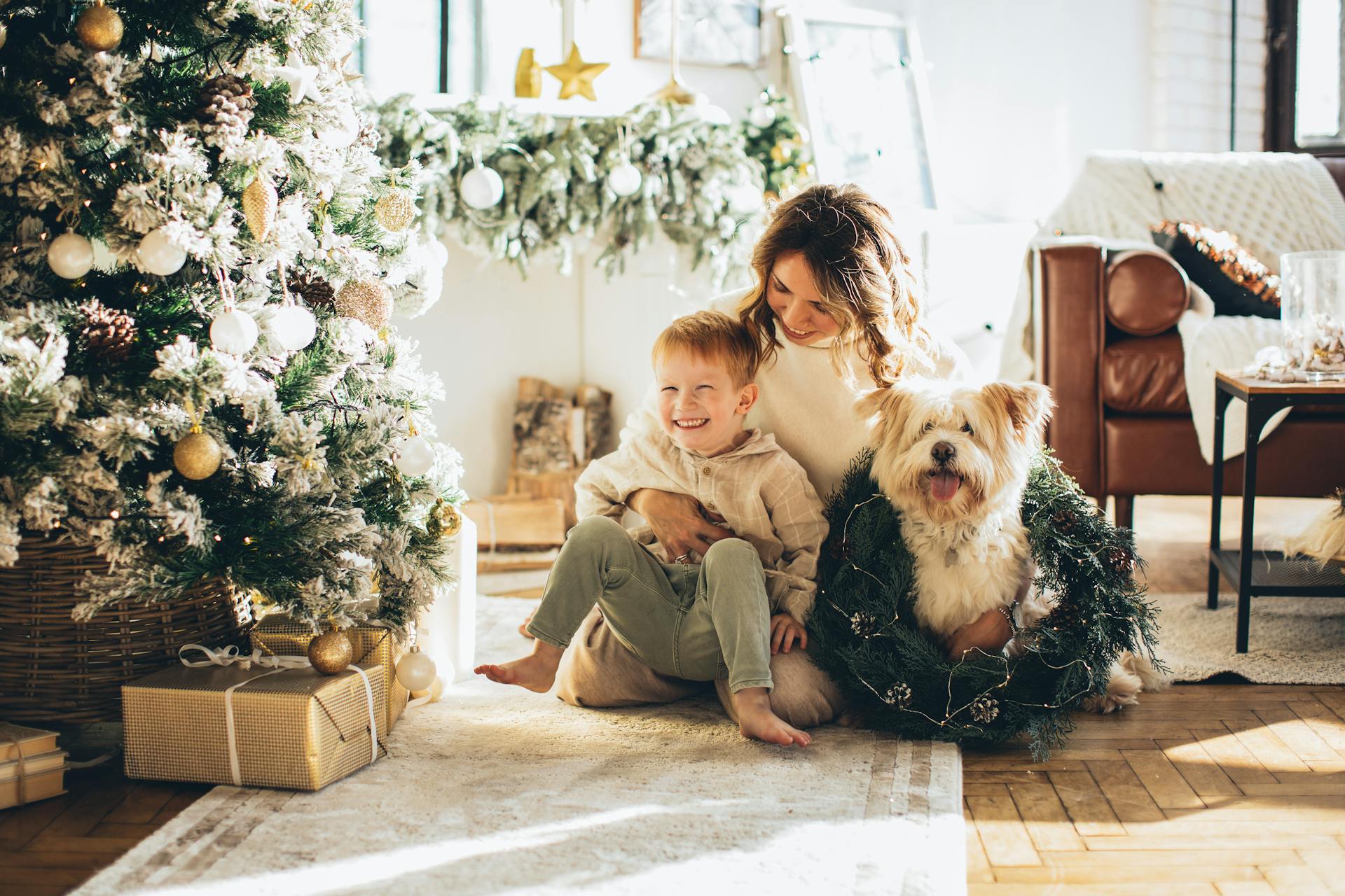 mother and son Christmas outfits