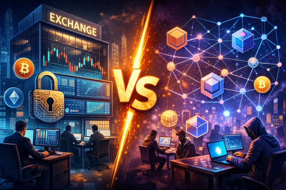 CEX vs DEX difference safer beginner