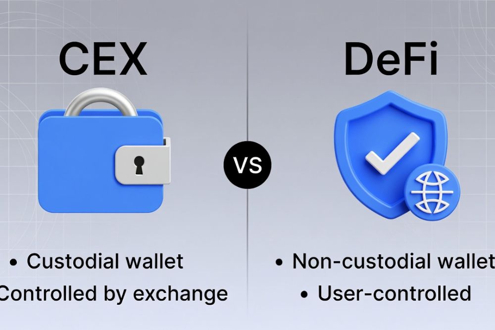 CEX vs DeFi wallet
