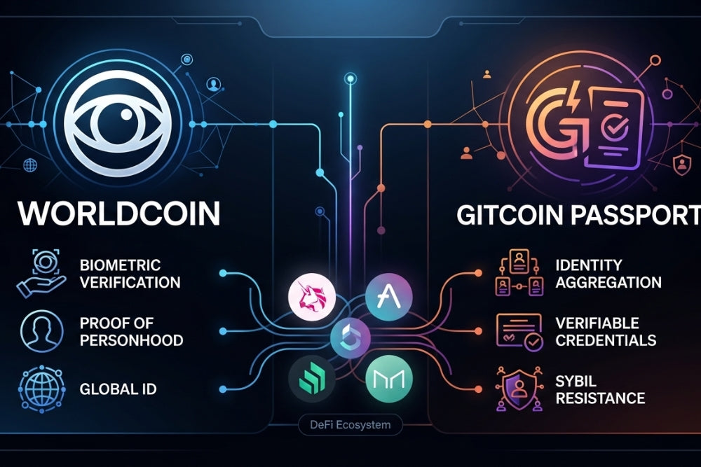 Decentralized Identity in DeFi: Worldcoin vs Gitcoin Passport