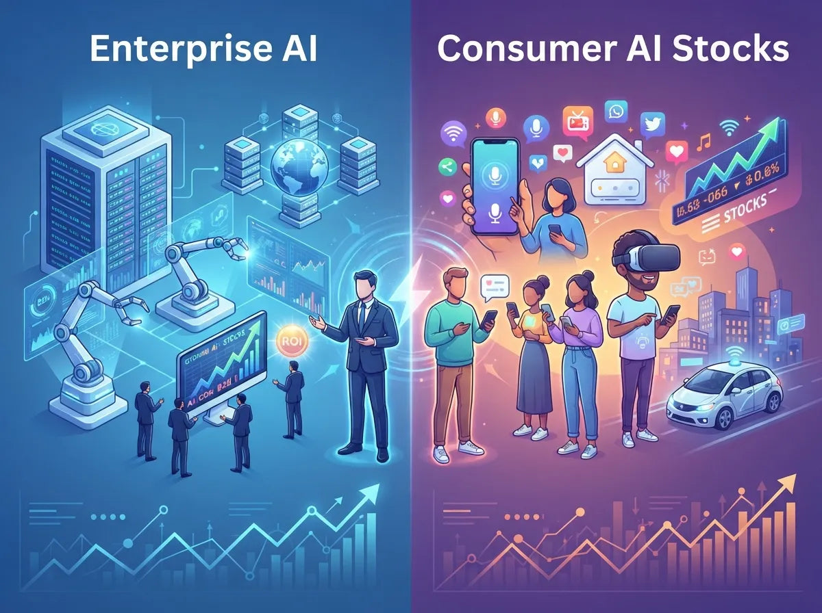 Enterprise AI Stocks vs Consumer AI Stocks: Who Wins Long-Term?