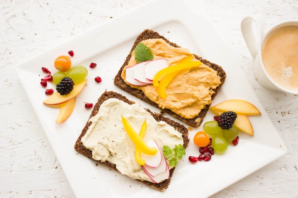 Plant Based toasts lunch