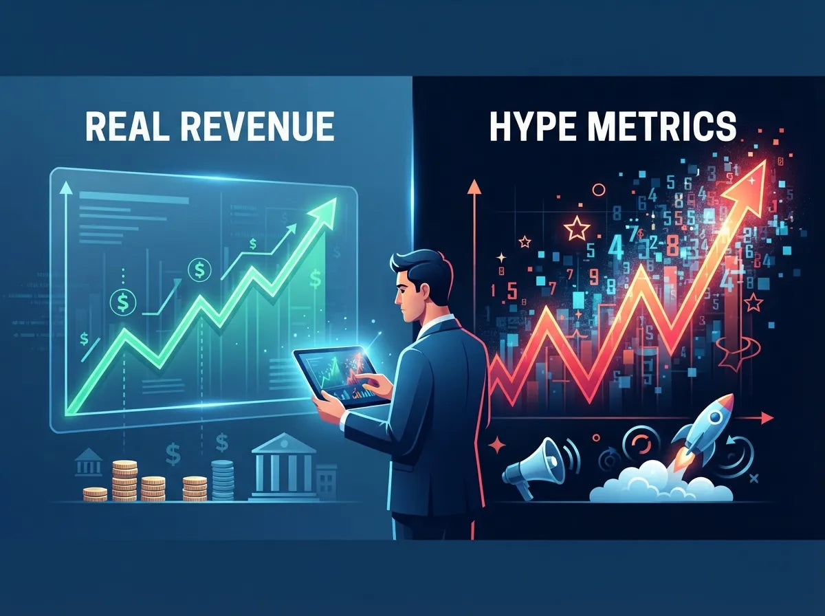 How to Spot an AI Company's Real Revenue vs Hype Metrics