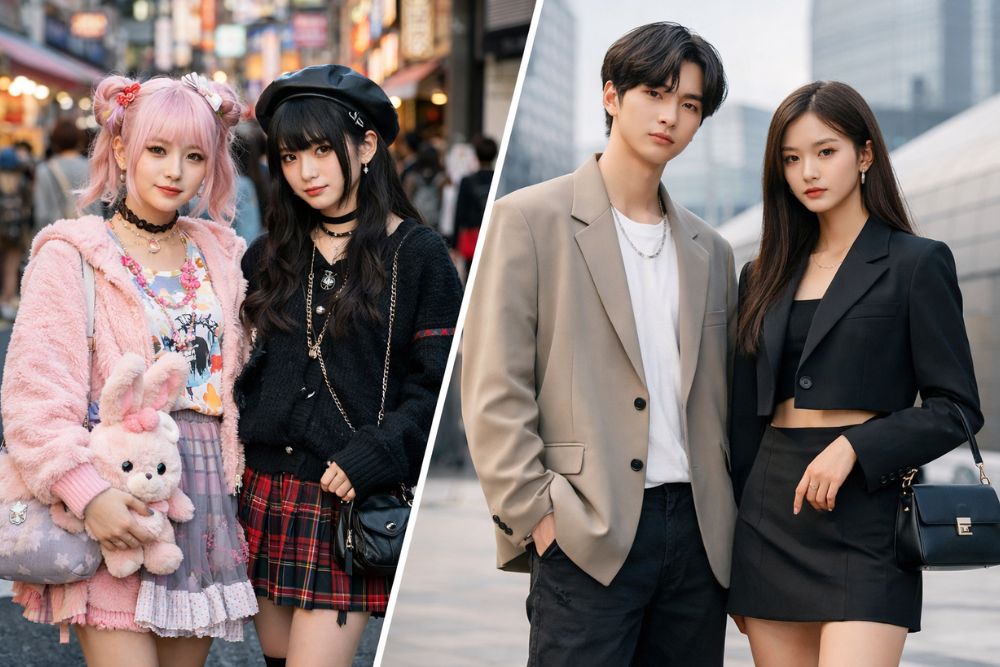Japan vs Korea Fashion Culture: How Two Neighboring Countries Dress So ...