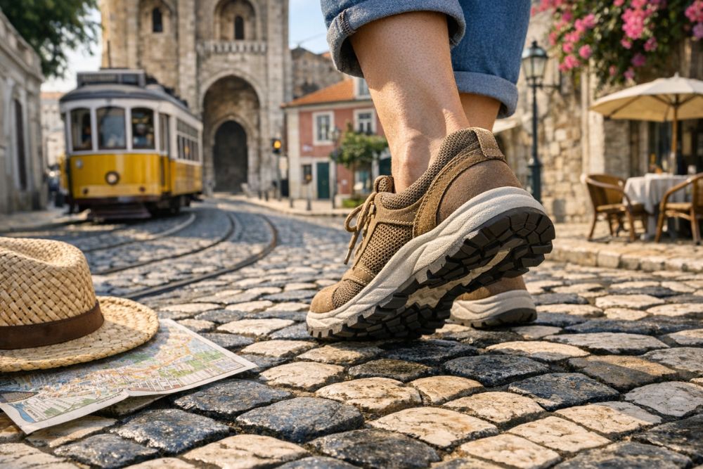 best shoes to wear in Portugal cobblestones