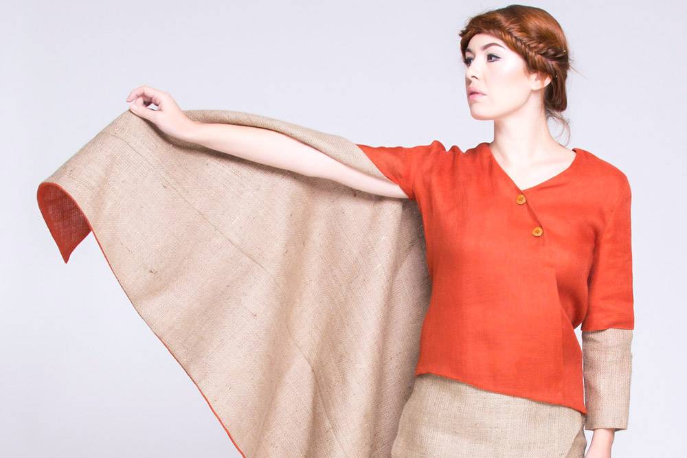 burlap hessian fabric clothing