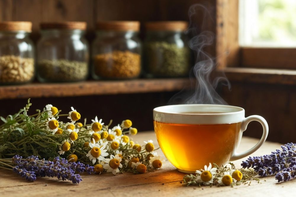 calming herbal tea blend for stress