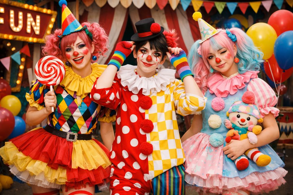 clowncore aesthetic outfits