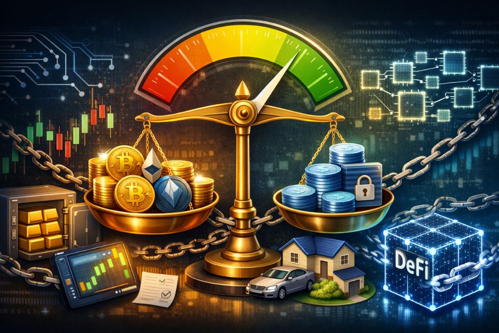 collateralization ratio DeFi loan safe beginner
