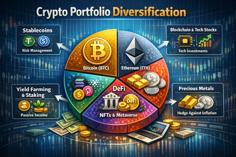 crypto portfolio diversification how many assets