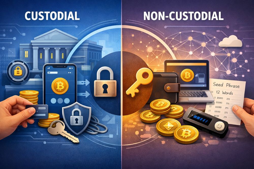custodial vs non-custodial crypto explained