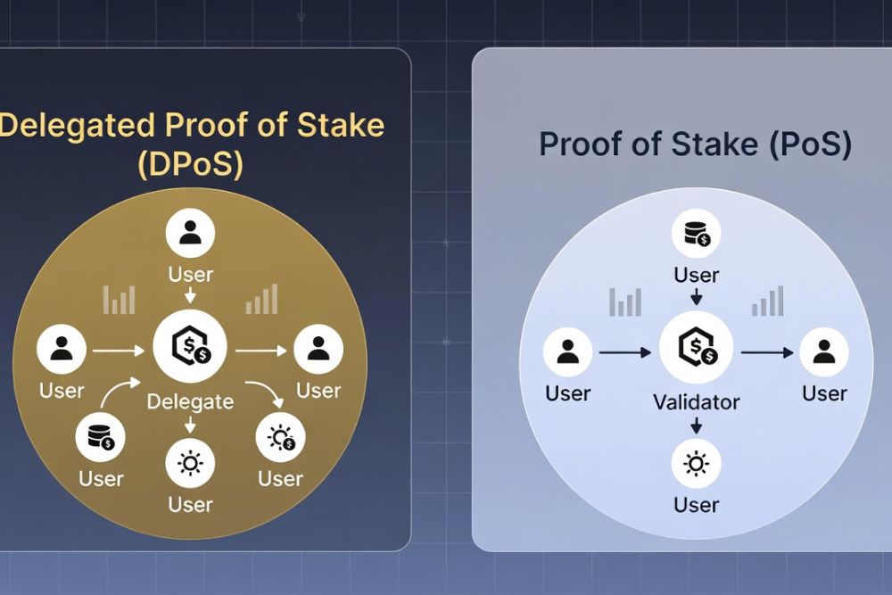 delegated proof of stake vs proof of stake