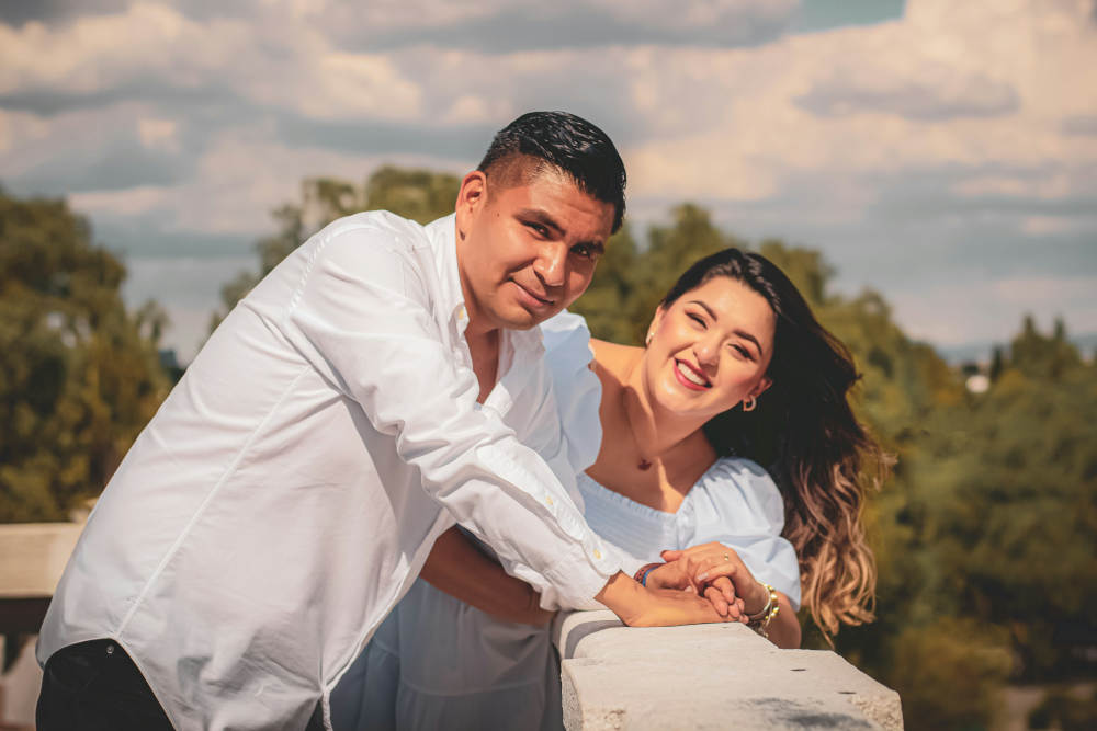 flirting holding hand