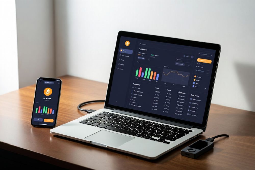 hot wallet vs cold wallet crypto difference explained