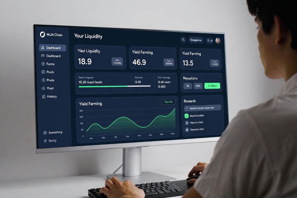 how multi-chain yield farming works