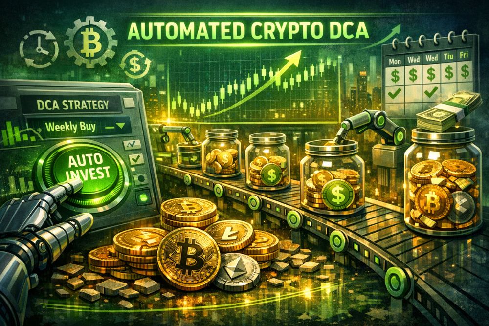 how to automate crypto dollar cost averaging on a budget