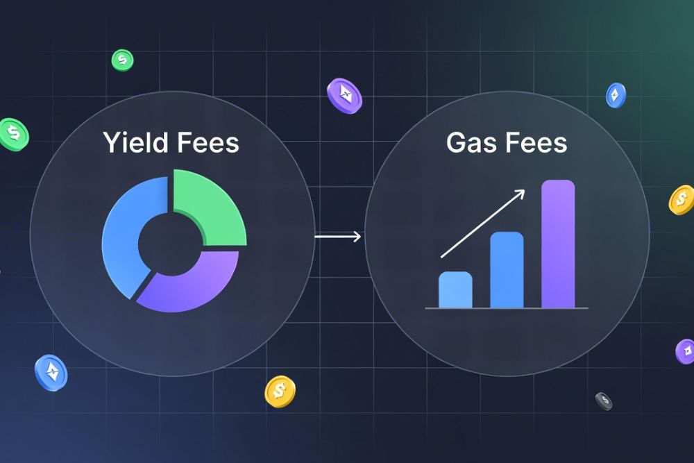 how to calculate DeFi yield after fees and gas