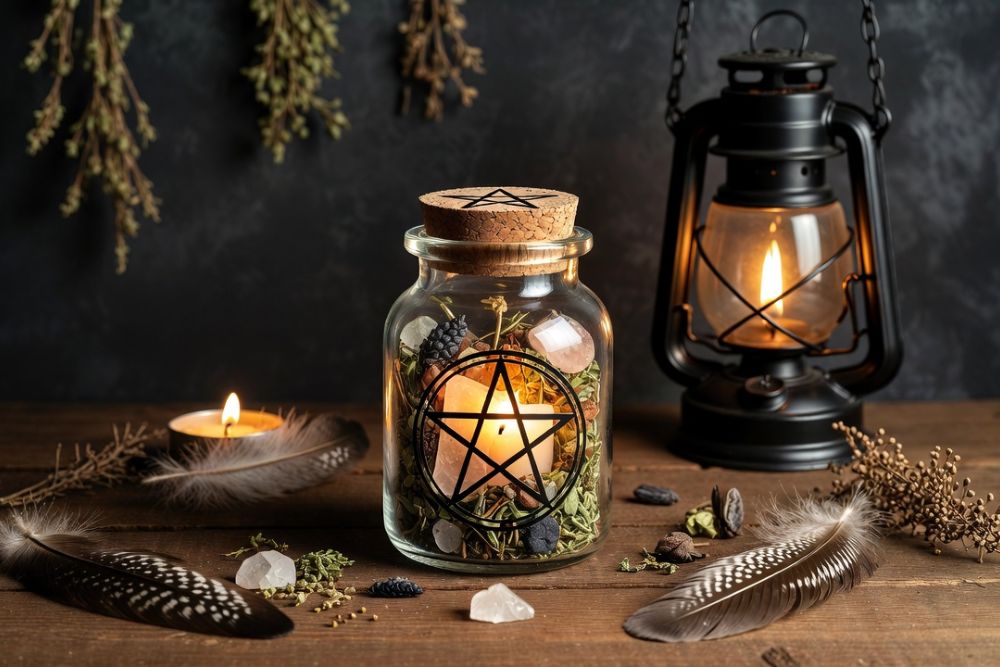 how to make a witch protection jar