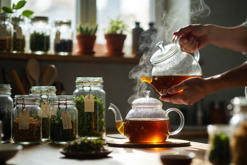 how to make herbal tea blends at home