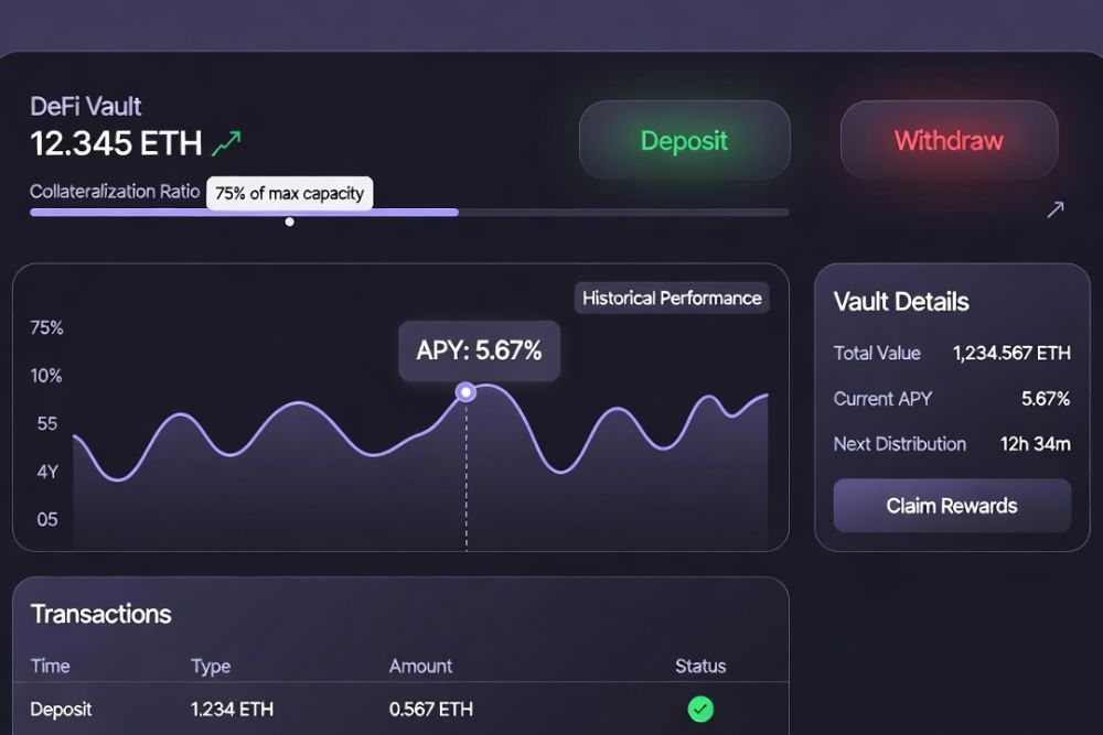 how to read DeFi vault dashboard