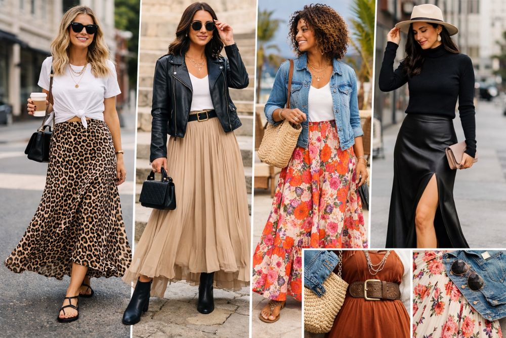 how to style a maxi skirt