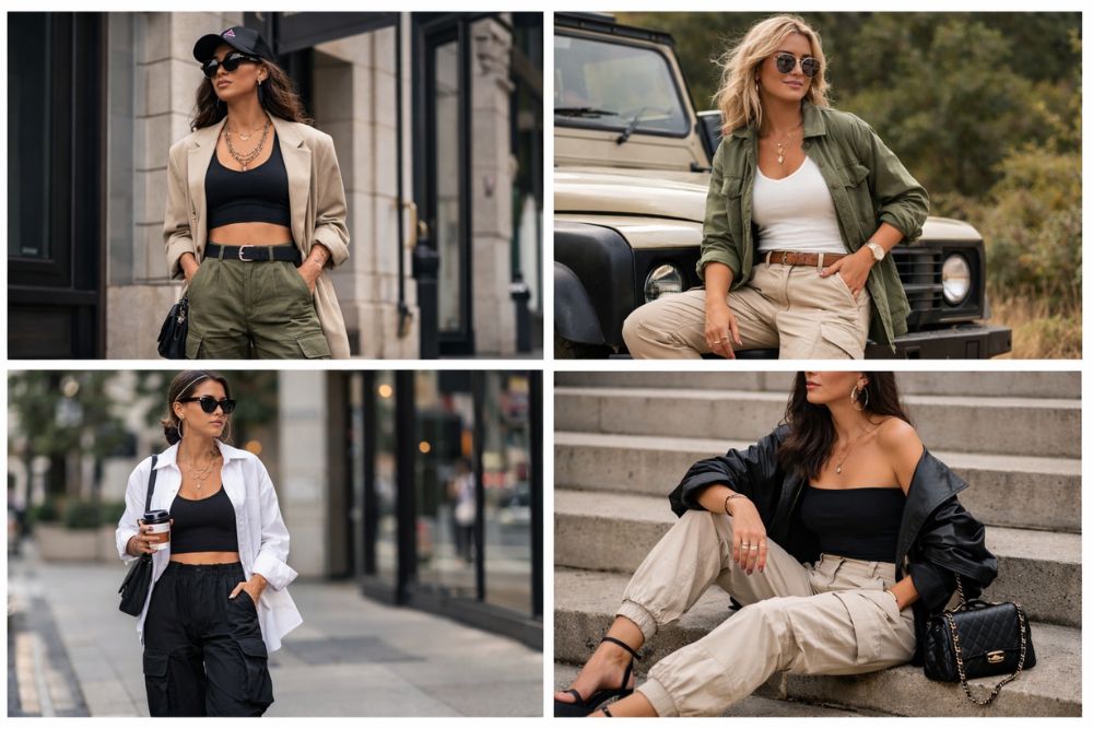 how to style cargo pants women