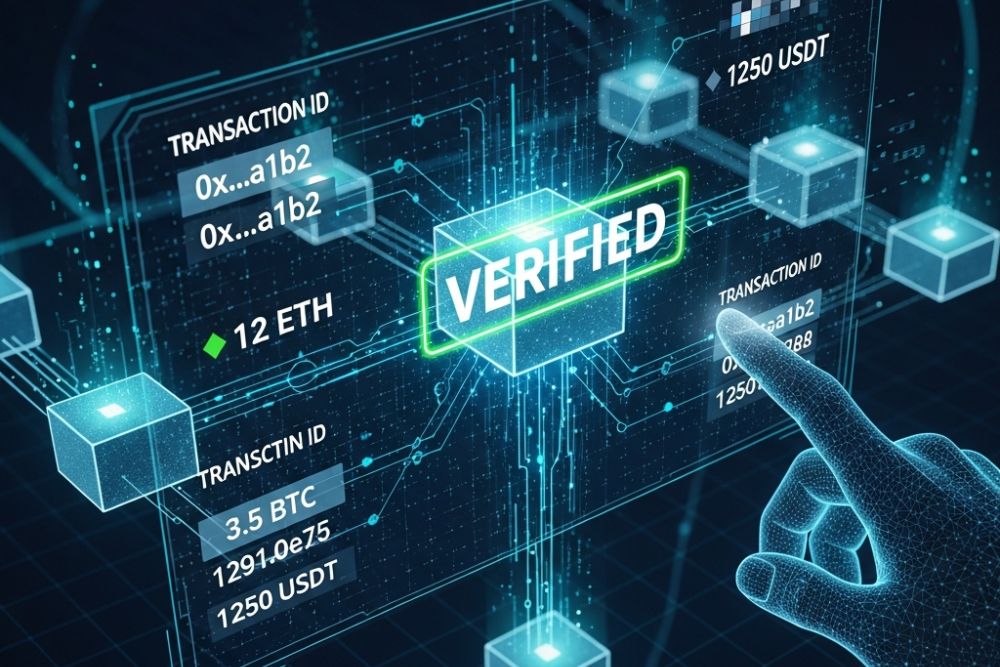 how to use a blockchain explorer to verify transactions