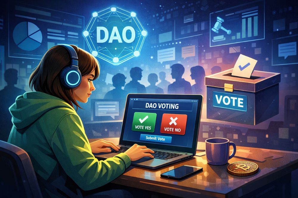 how to vote in a DAO beginner first time