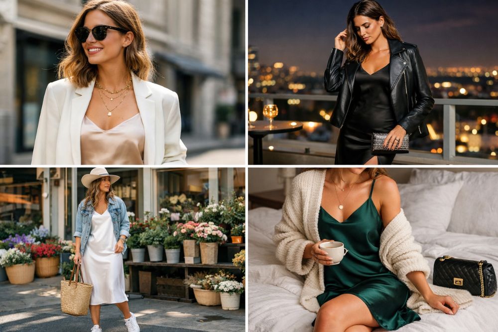 how to wear a slip dress