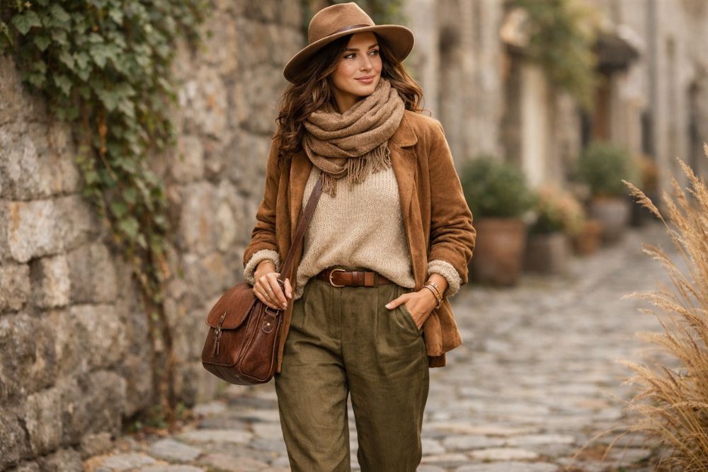 how to wear earth tones outfit