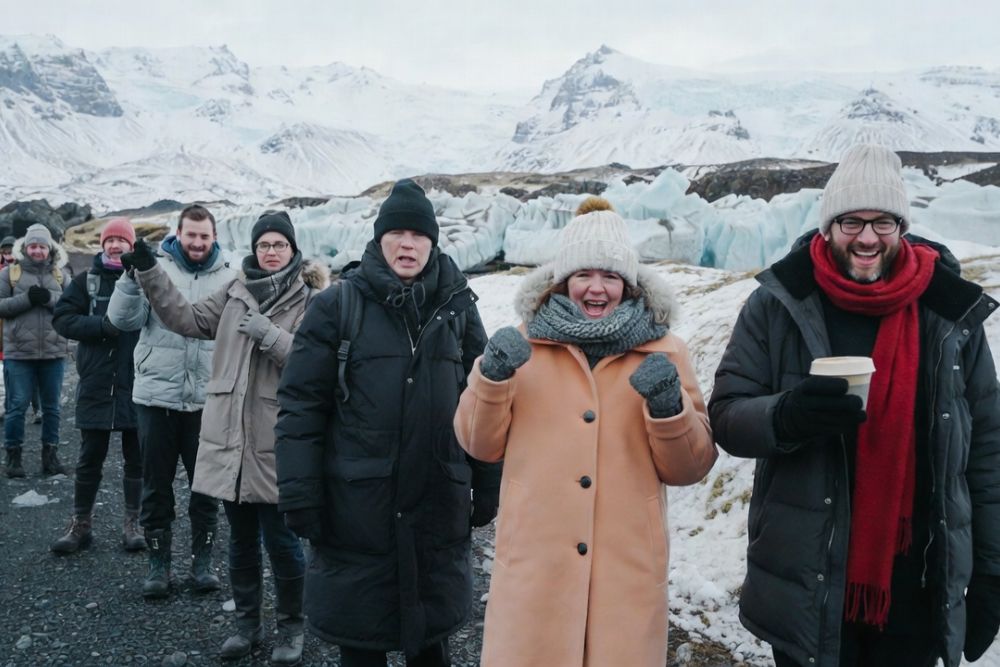 how tourists overdress in Iceland