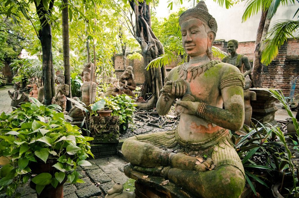 meditation work statue