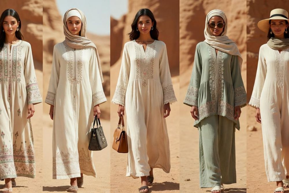 modest travel outfits Middle East stylish