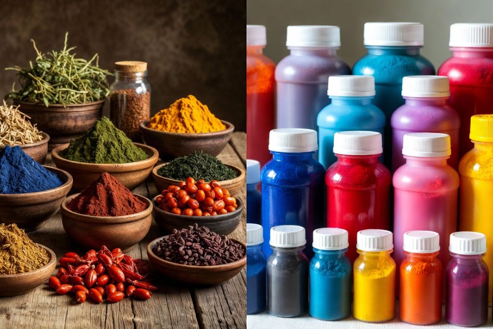 natural dyes vs synthetic dyes environment