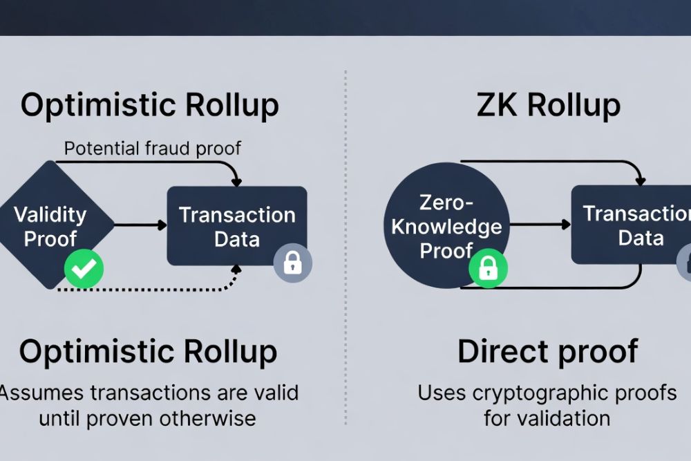 optimistic rollup vs ZK rollup explained for beginners