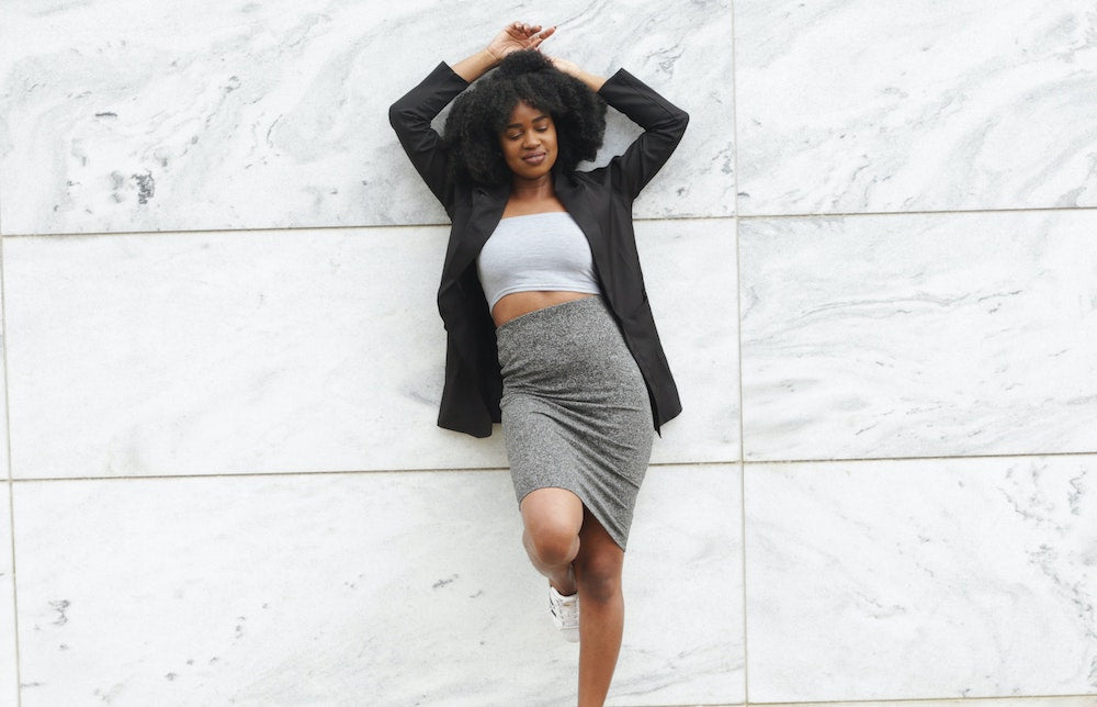 40 Easy Gray Skirt Outfit Ideas | Panaprium
