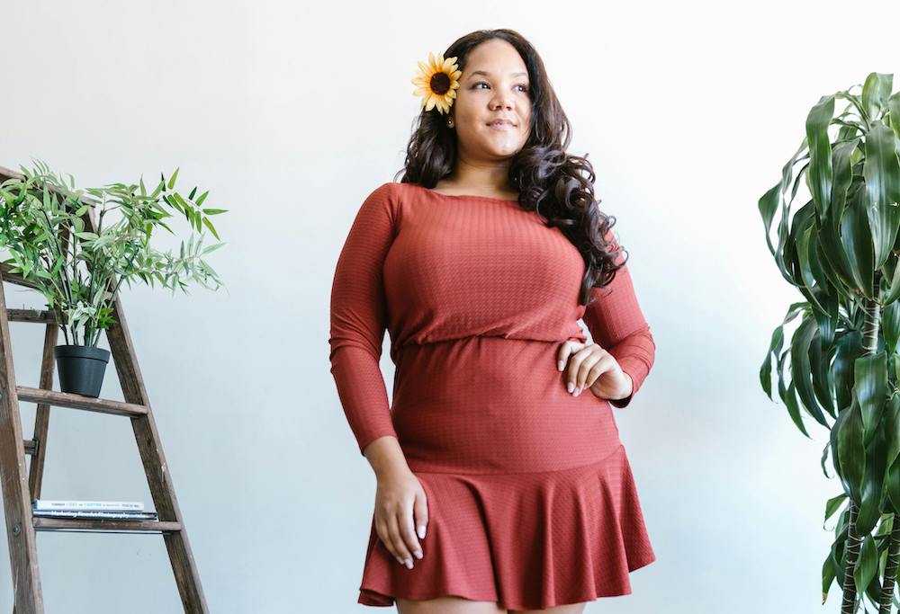 plus-size inverted triangle body shape