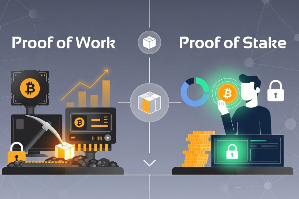 proof of work vs proof of stake 