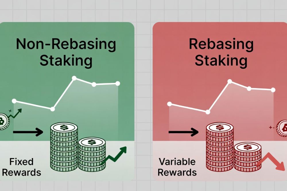 rebasing vs non rebasing staking