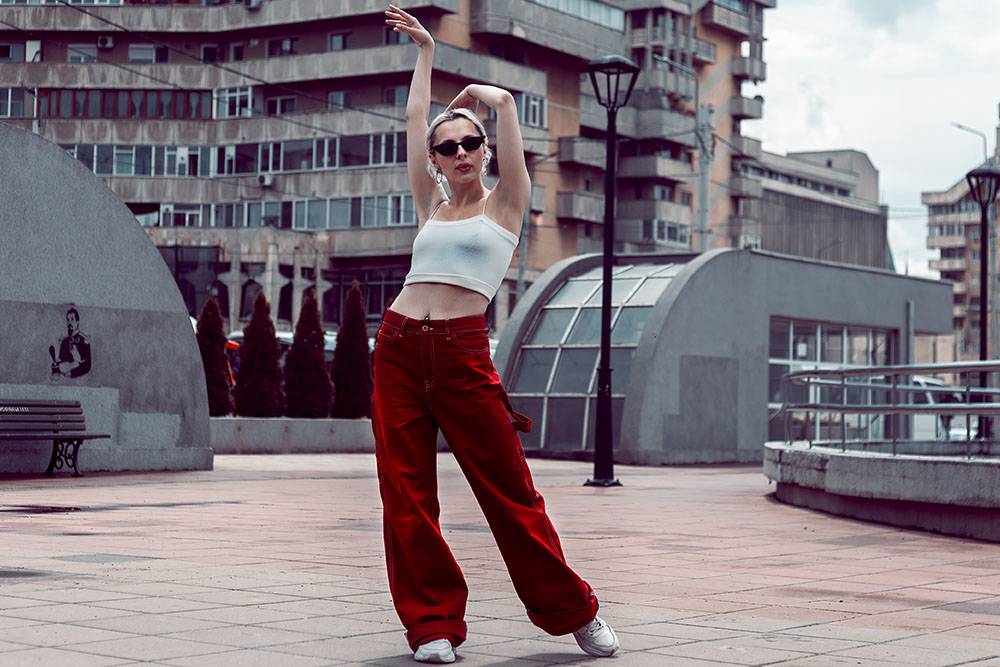 Sustainable Wide-Leg Pants Jeans