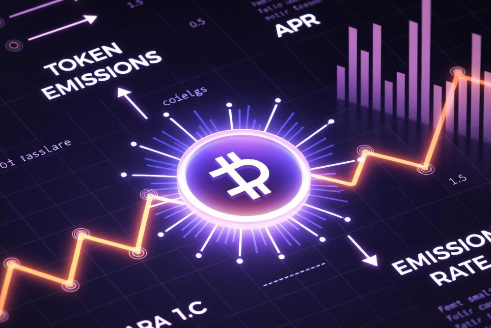 token emissions in yield farming