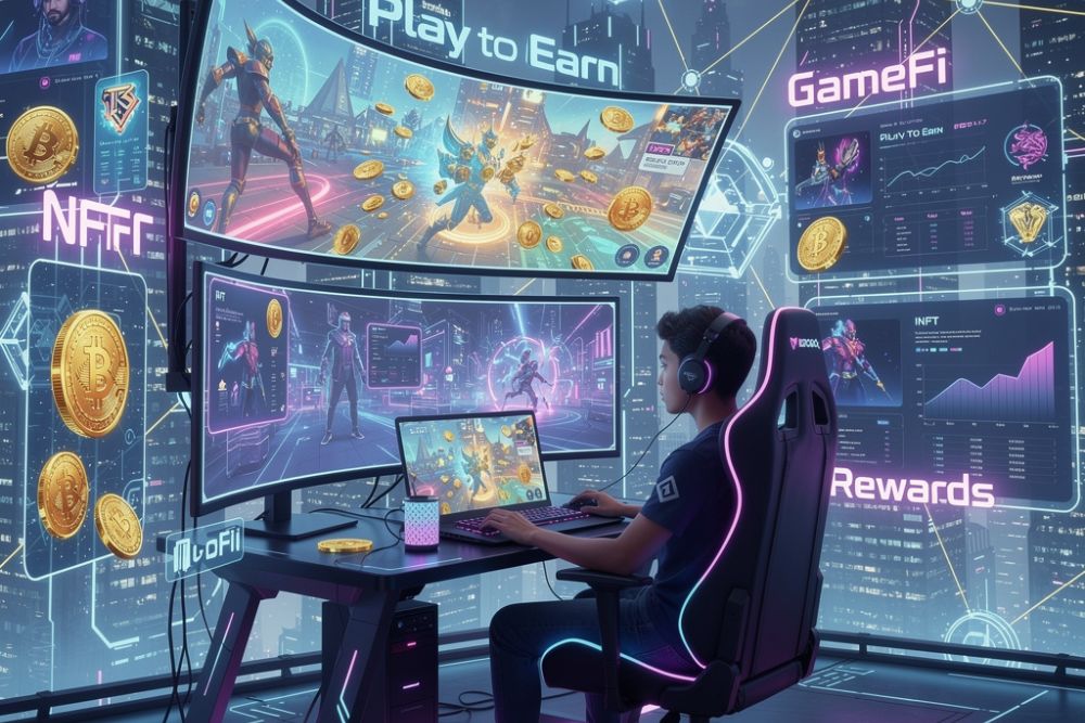 what is GameFi play to earn crypto explained for beginners