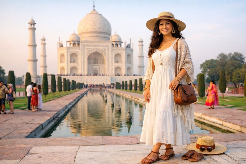 what to wear Taj Mahal visit outfit