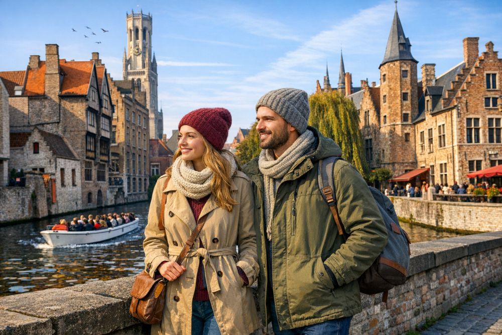 what to wear in Bruges Belgium tourist