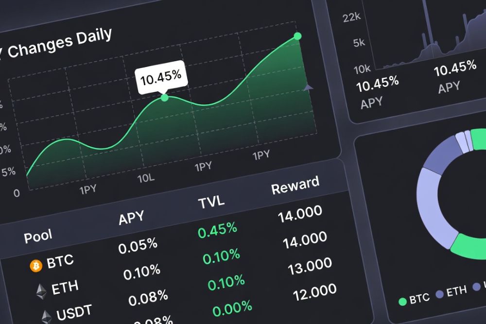 why yield farming apy changes