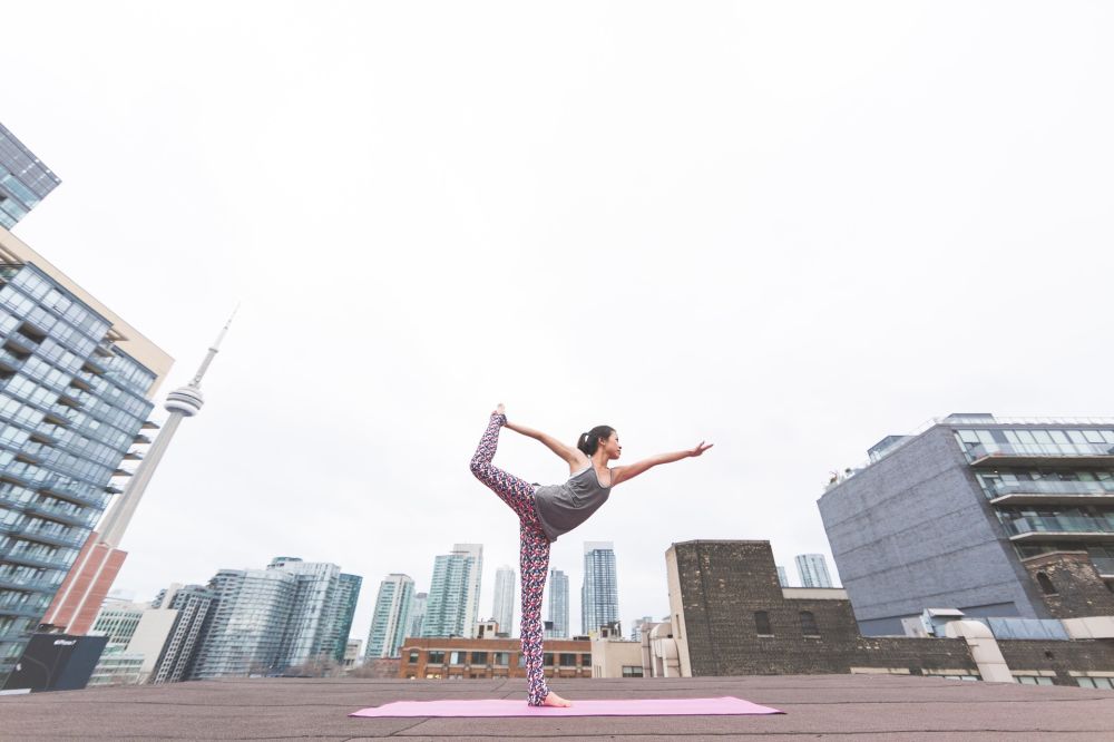 yoga confidence strength dancer pose