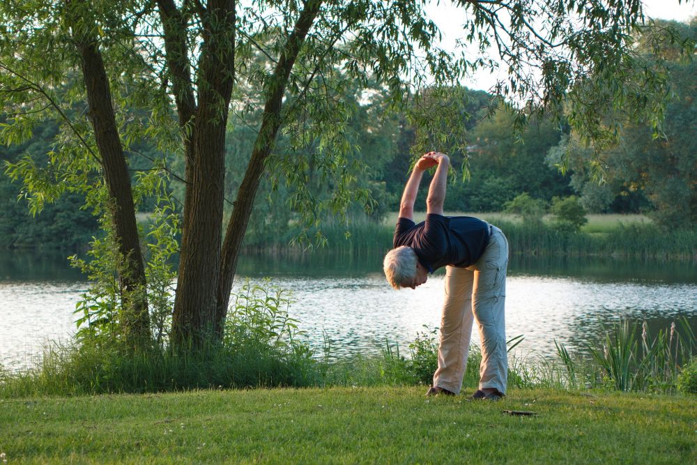 yoga senior old beginner