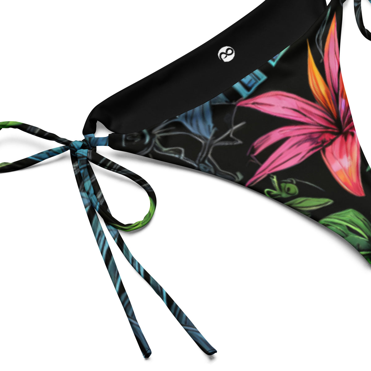 Baba String Tropical Forest Recycled String Bikini Bottom – Panaprium