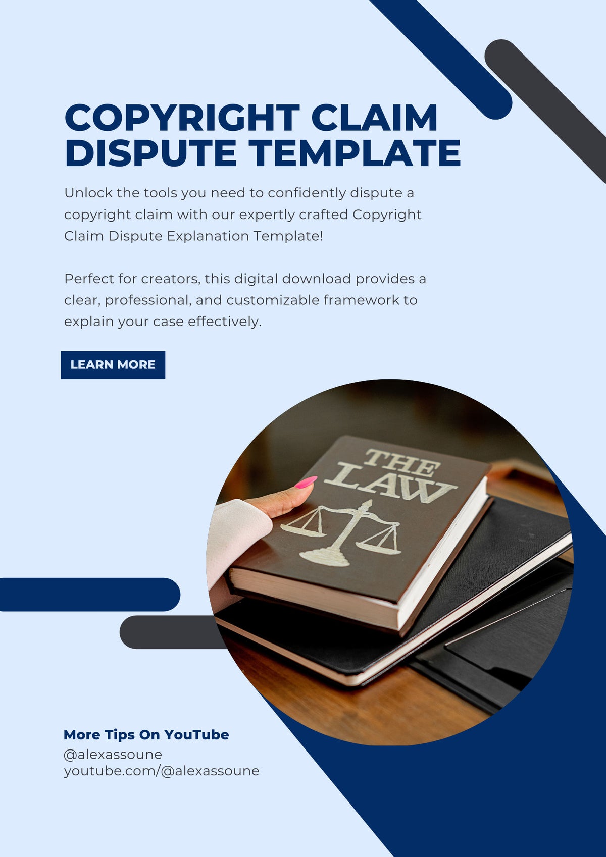 Modèle d'explication de litige relatif aux droits d'auteur